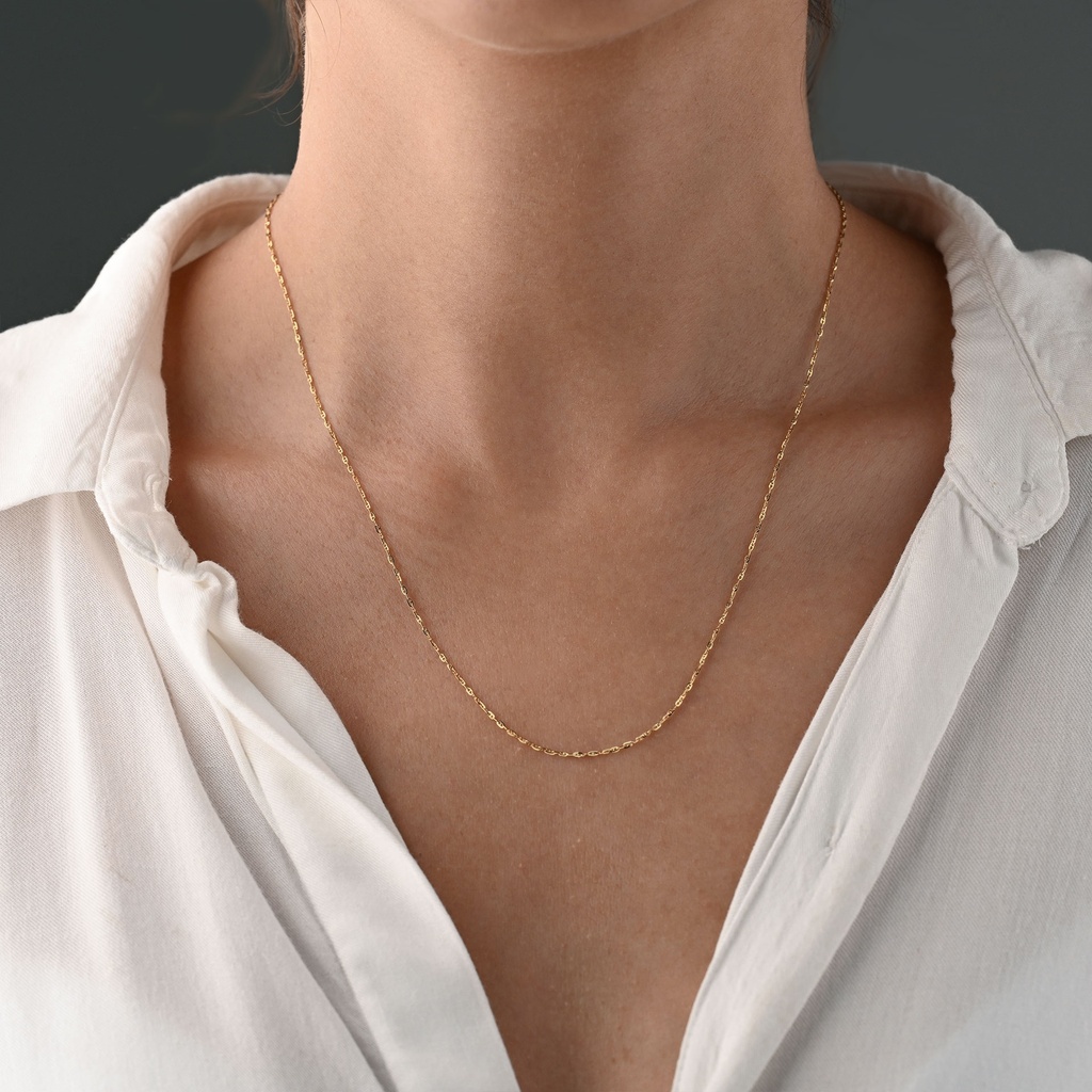 CADENA ESCALERA MINI DOS OROS AMBLAN