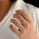 ANILLO ORO BLANCO VELO DE LUZ