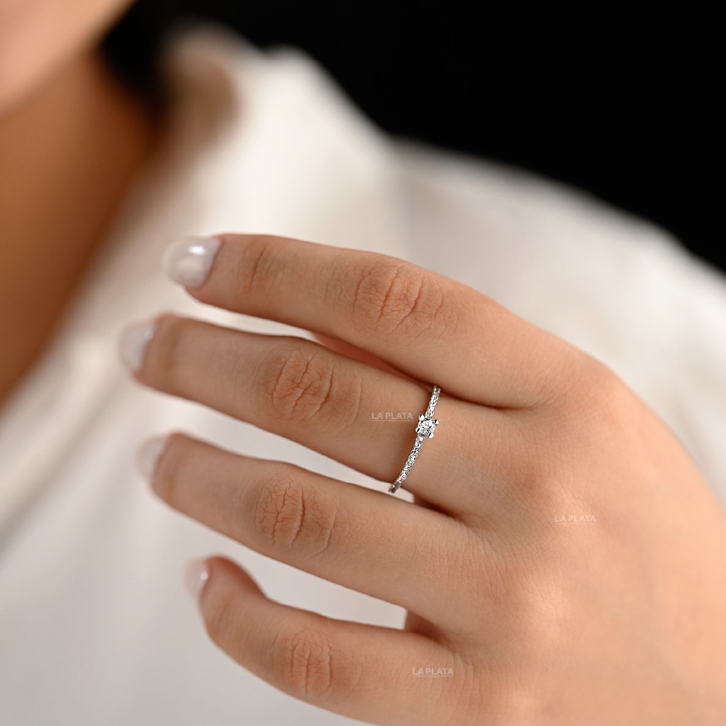 ANILLO ORO BLANCO LINAE