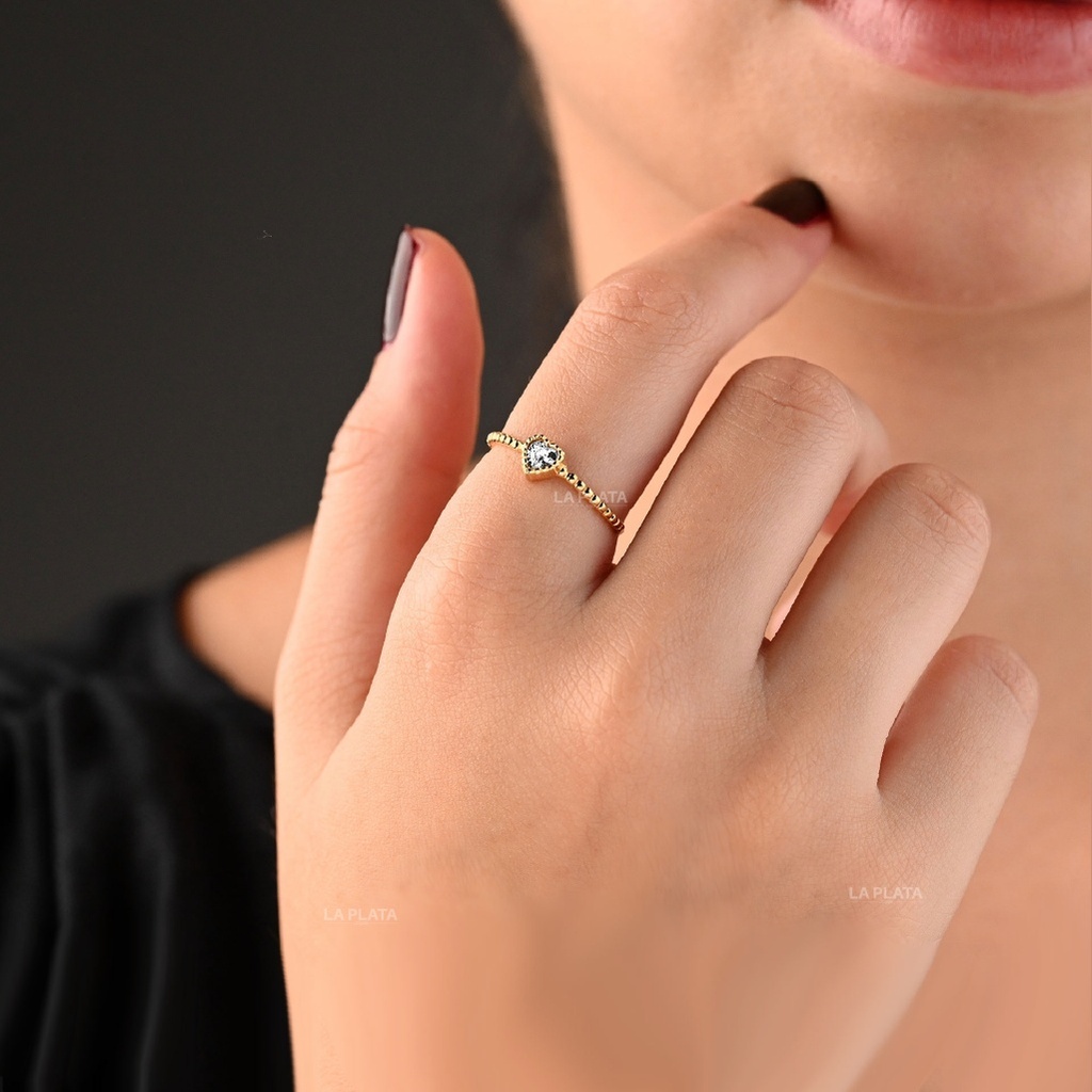 ANILLO CIRCON CORAZON FENIX