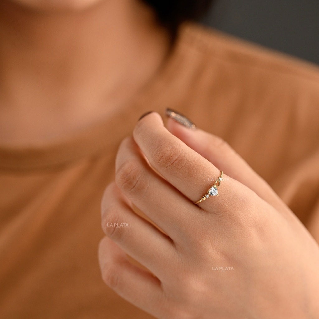 ANILLO CORAZON RANURADO 