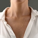 CADENA ESLABON BRILLANTE 50CM