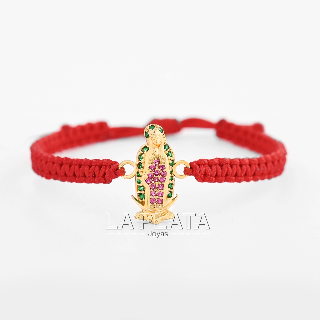PULSERA SILUETA DE GUADALUPE CIRCONADA