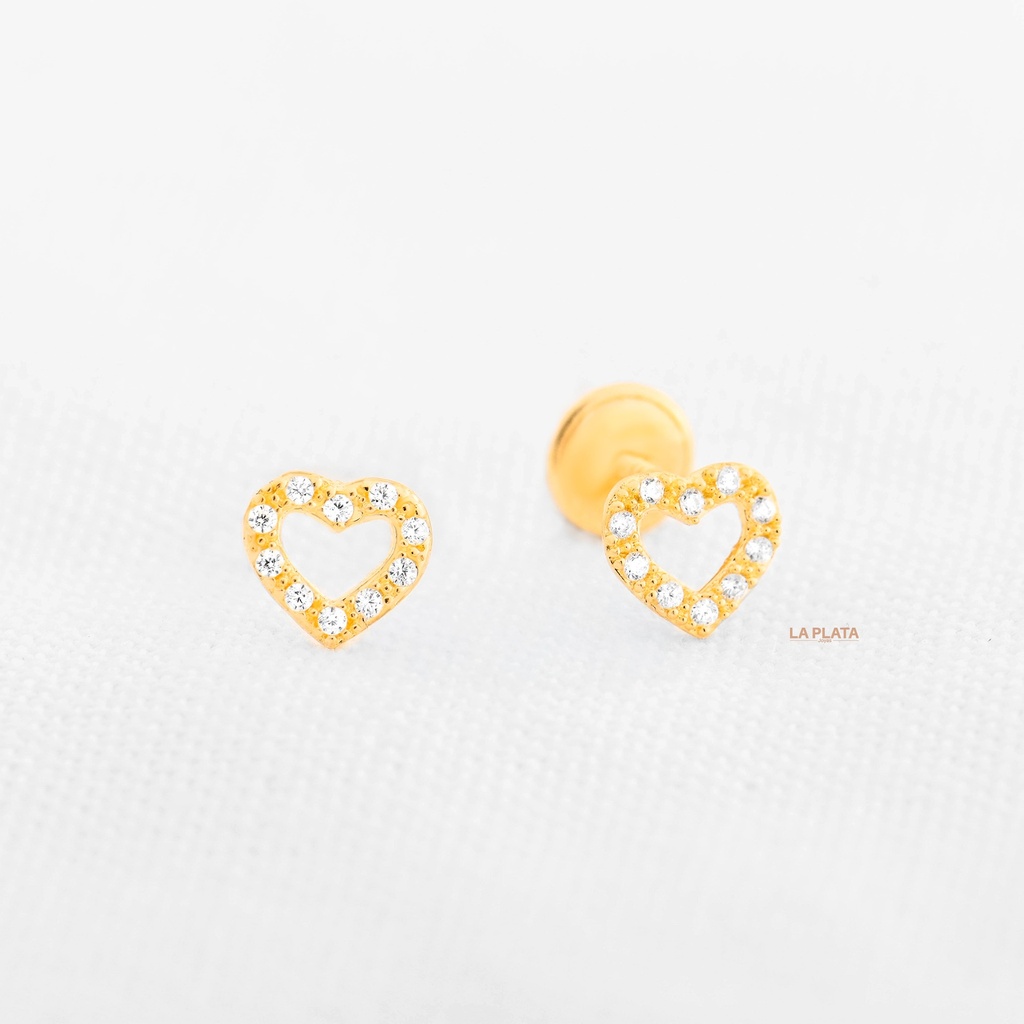 TOPOS CORAZÓN CIRCONADO PQ