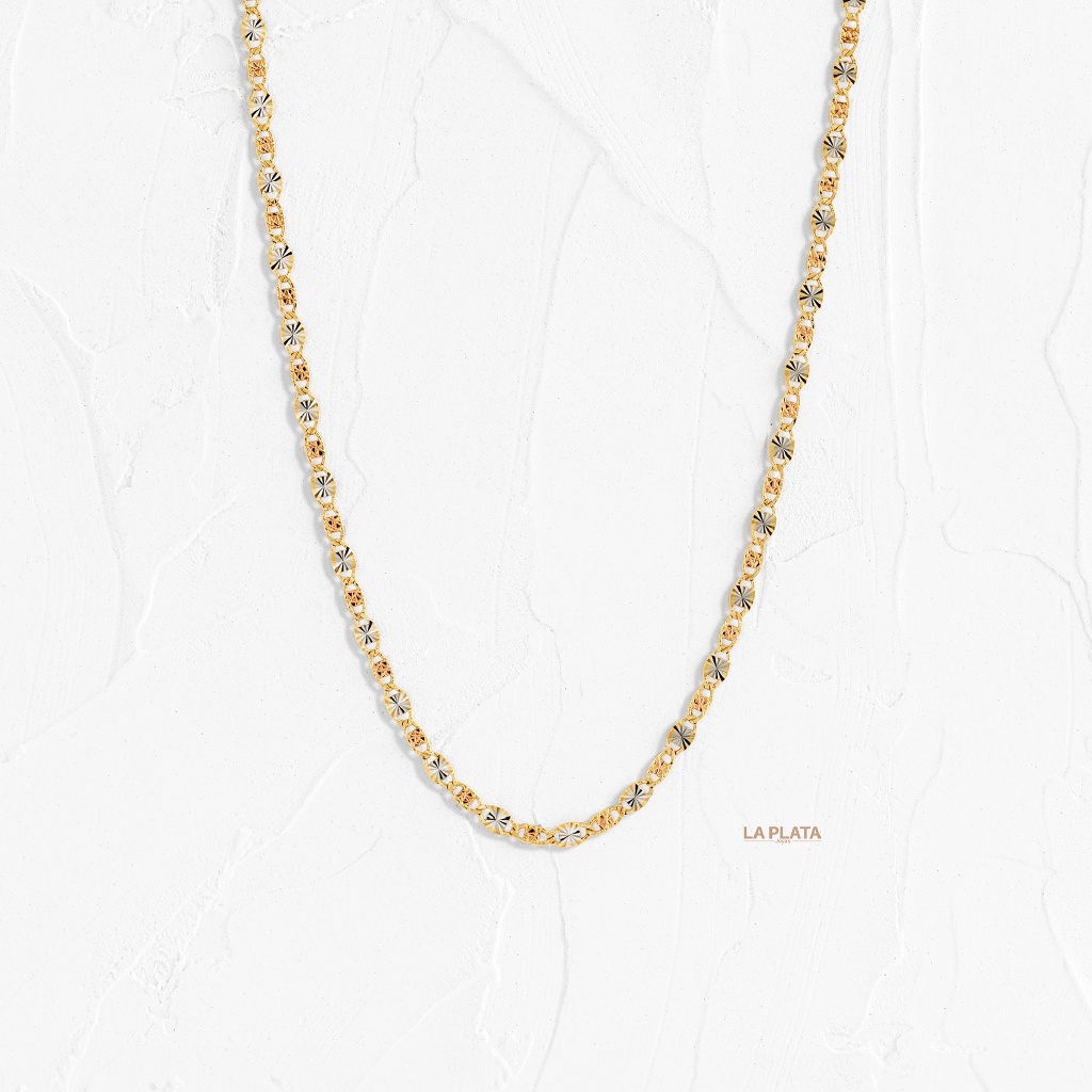 CADENA PLANA CON ESTRELLAS 