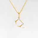 DIJE SILUETA CARA DE GATA