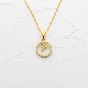 DIJE FE REDONDO CIRCONADO