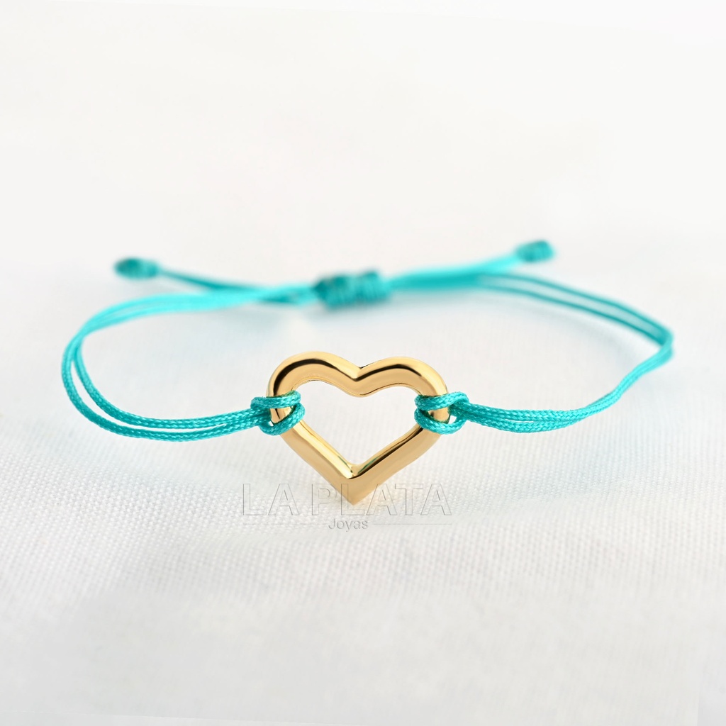PULSERA CORAZON SILUETA RELLENA