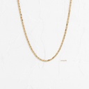 CADENA PLANA DIAMANTADA TRES OROS