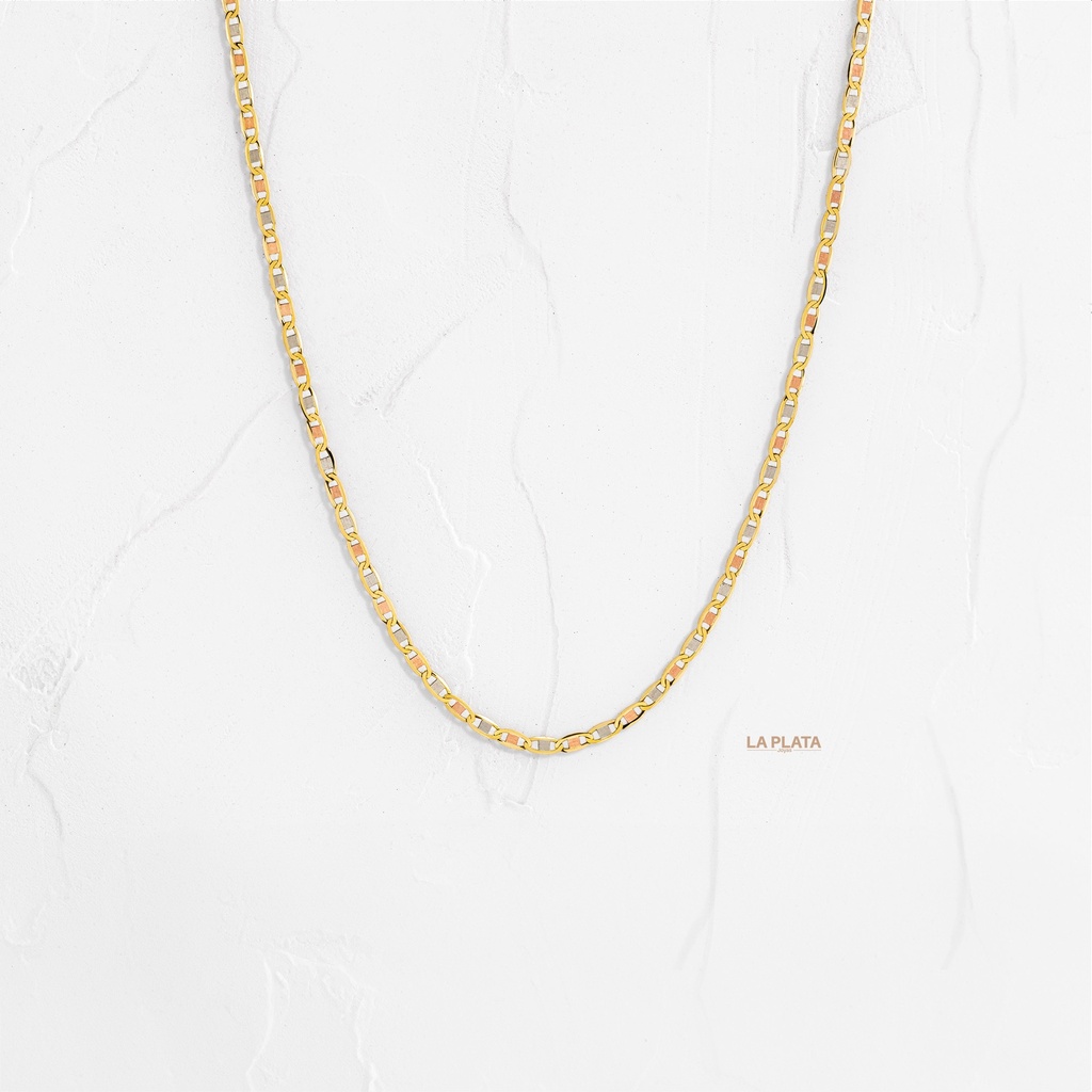 CADENA PLANA TRES OROS LISA 40CM