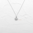 DIJE DOBLE CORAZON ORO BLANCO