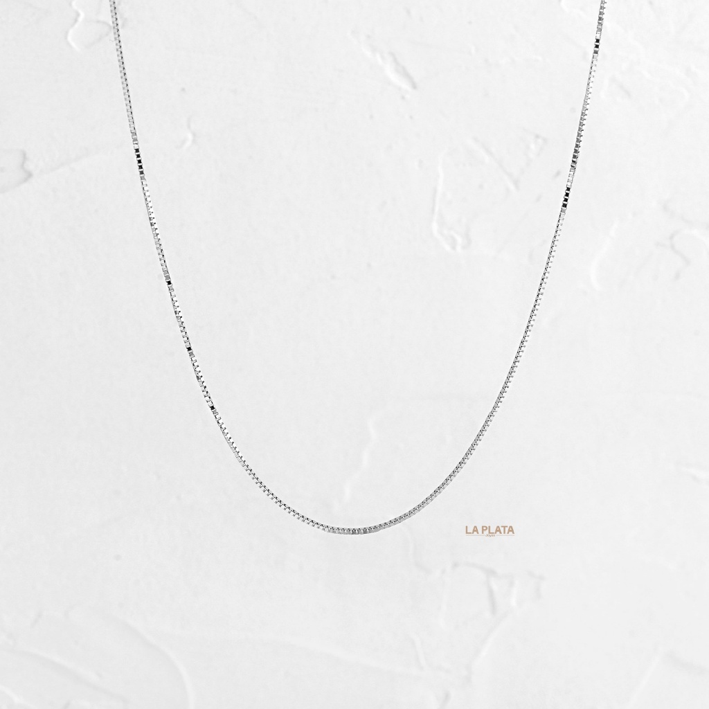 CADENA VENECIANA ORO BLANCO 45CM