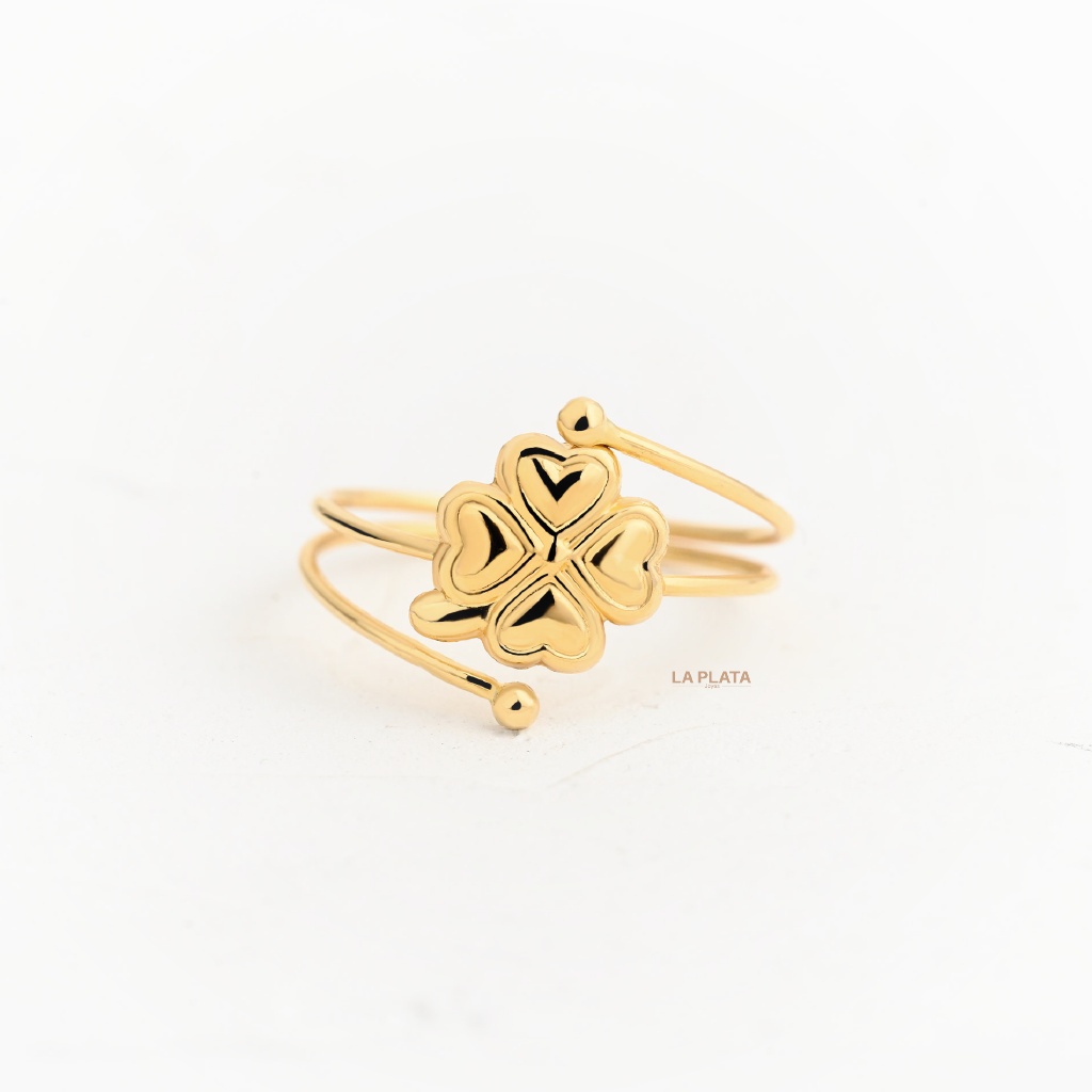 ANILLO TREBOL DE CORAZONES