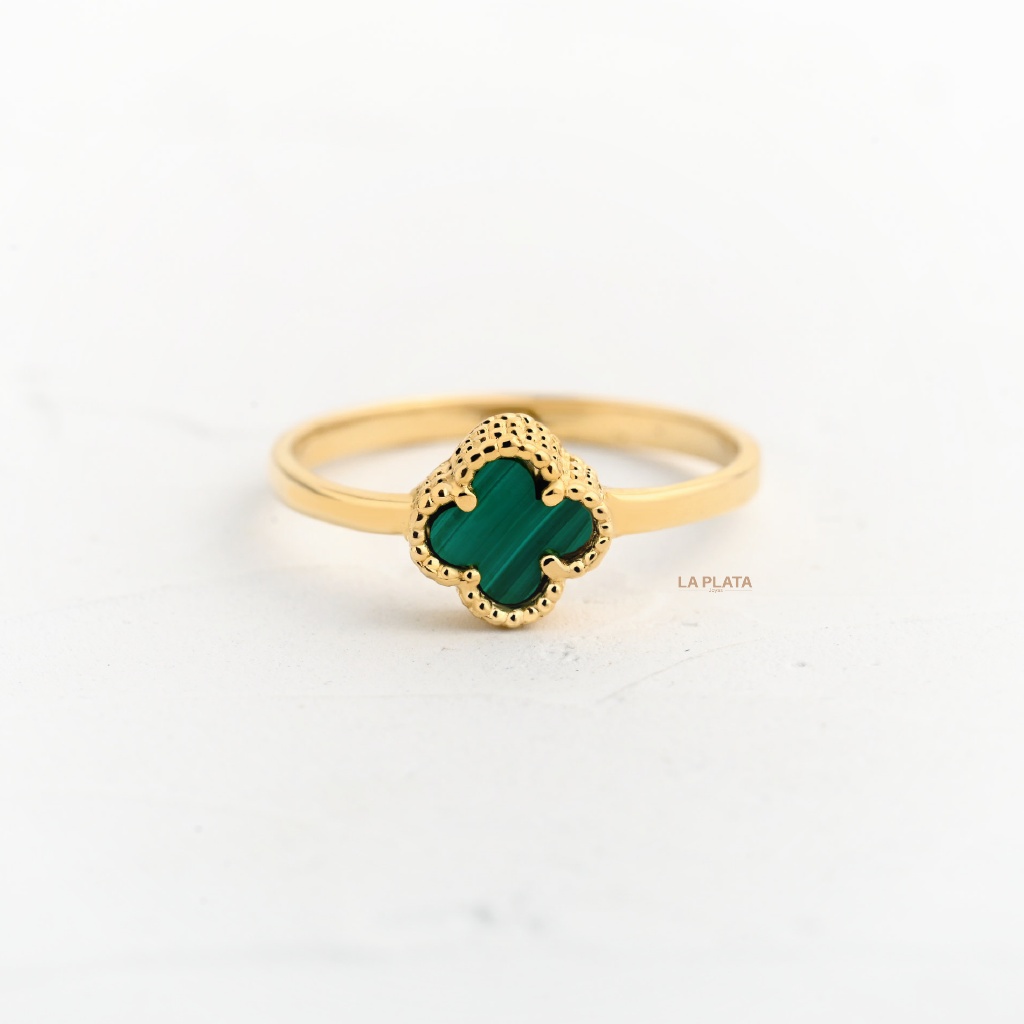 ANILLO TREBOL VERDE