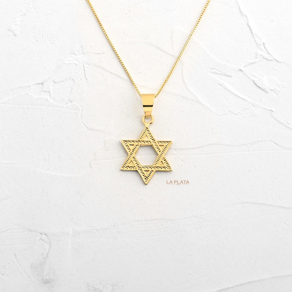 DIJE LUZ DE ESTRELLA DE DAVID