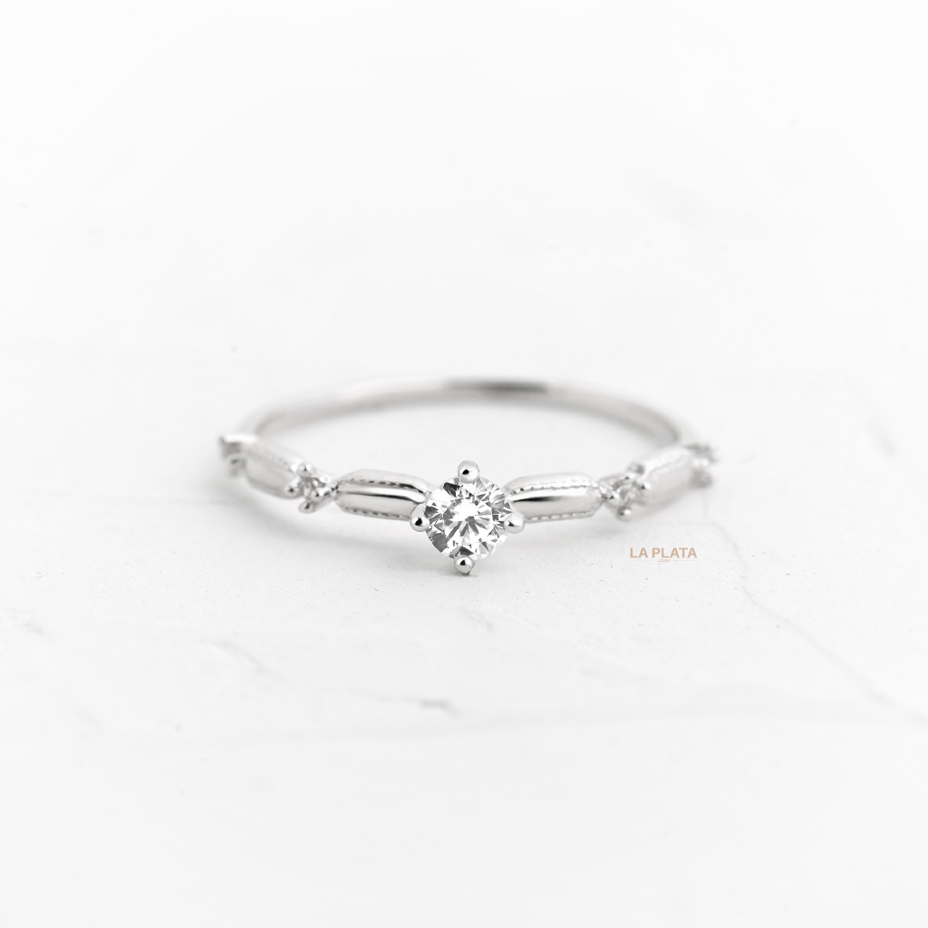 ANILLO ORO BLANCO ALUNA