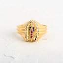 ANILLO GUADALUPANA MEXICO BRILLANTE