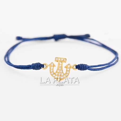 [PH616] PULSERA MINI ANCLA CIRNCONADA 
