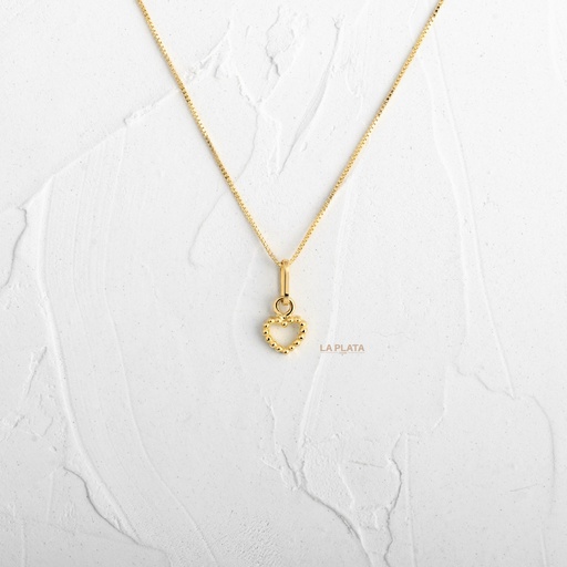 [DN323] DIJE CORAZON RANURADO PEQUEÑO 