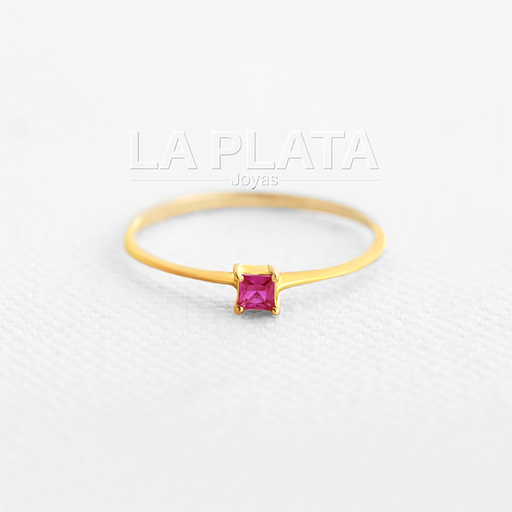 ANILLO CUADRADO LISO