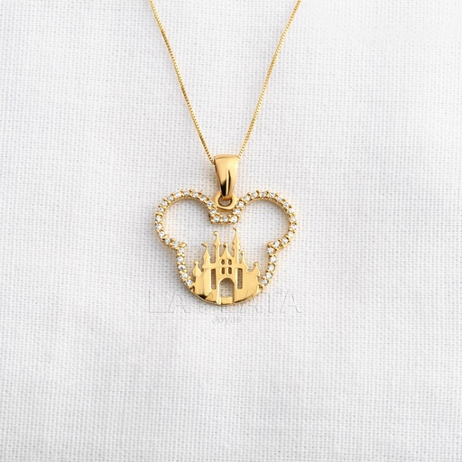 [DN1025] DIJE CASTILLO DE MICKEY