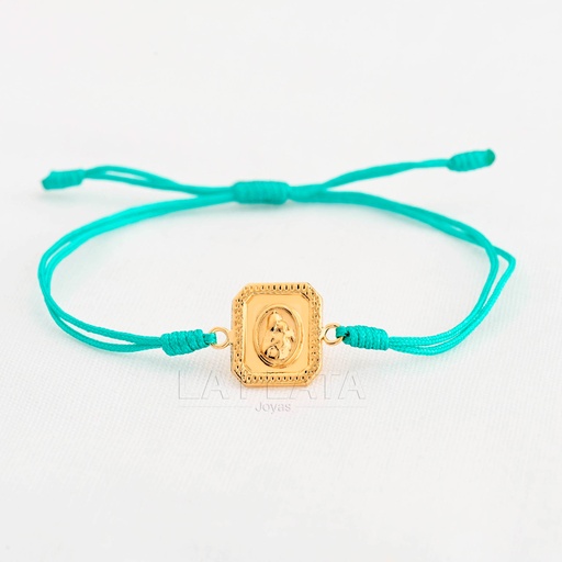 [PH902] PULSERA VIRGEN DEL CARMEN PLANA