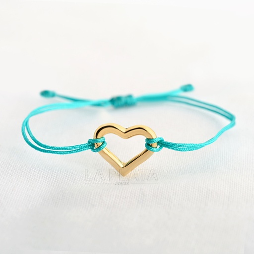 [PH709] PULSERA CORAZON SILUETA RELLENA