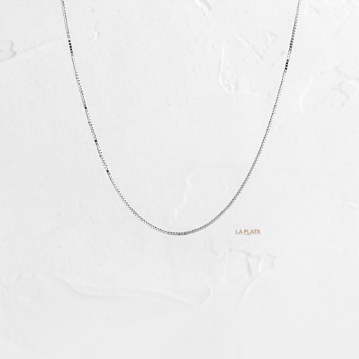 [CI21] CADENA VENECIANA ORO BLANCO 40CM