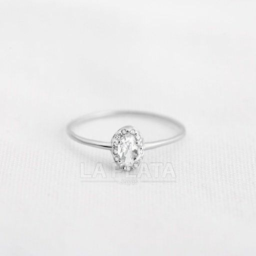 ANILLO PRIMAVERA REAL ORO BLANCO