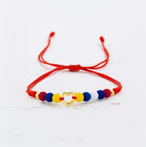 PULSERA DOS PAISES Y UN SOLO CORAZON