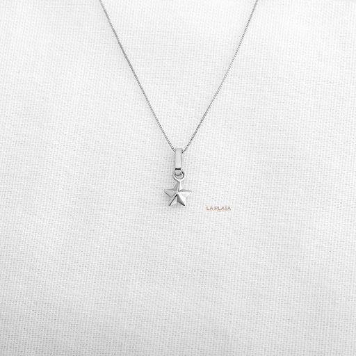 [DN1290] DIJE ESTRELLA ORO BLANCO