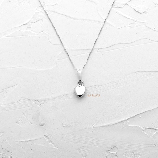 [DN1291] DIJE CORAZON PQ ORO BLANCO