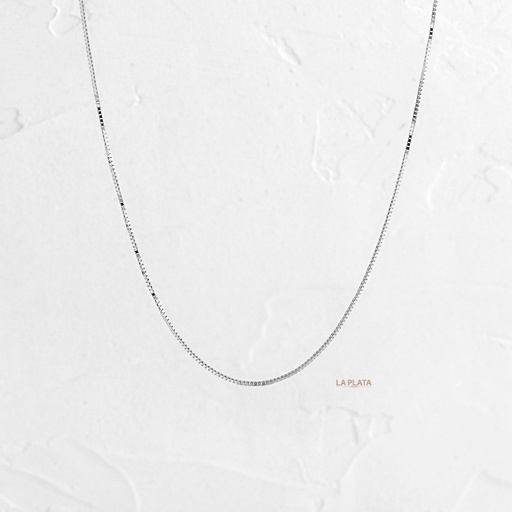 [CI208] CADENA VENECIANA ORO BLANCO 45CM