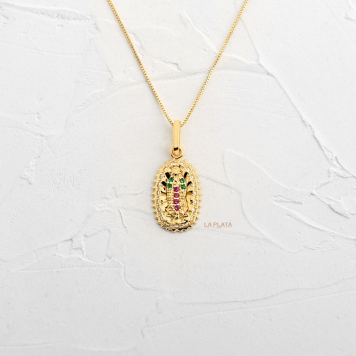 DIJE GUADALUPANA MANTO DE MEXICO