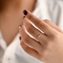ANILLO CIRCON TESORO DORADO