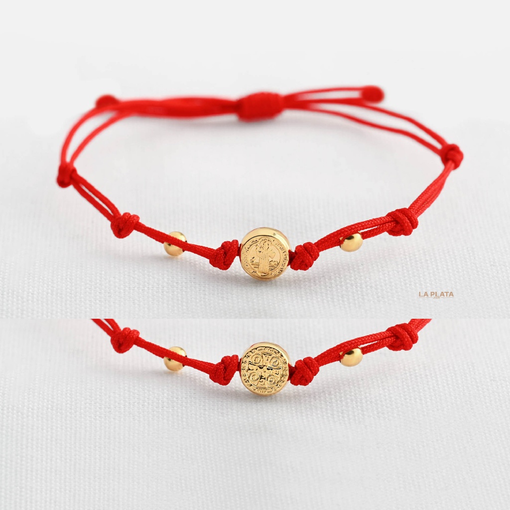 PULSERA SAN BENITO Y DOS ESFERAS