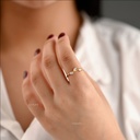 ANILLOS CIRCON TRES HOJAS