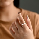 ANILLO ORO BLANCO ESENCIA CALIDA