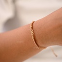 PULSERA HILO CON INFINITO Y BALINES