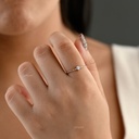 ANILLO CIRCON GOTITA ORO BLANCO