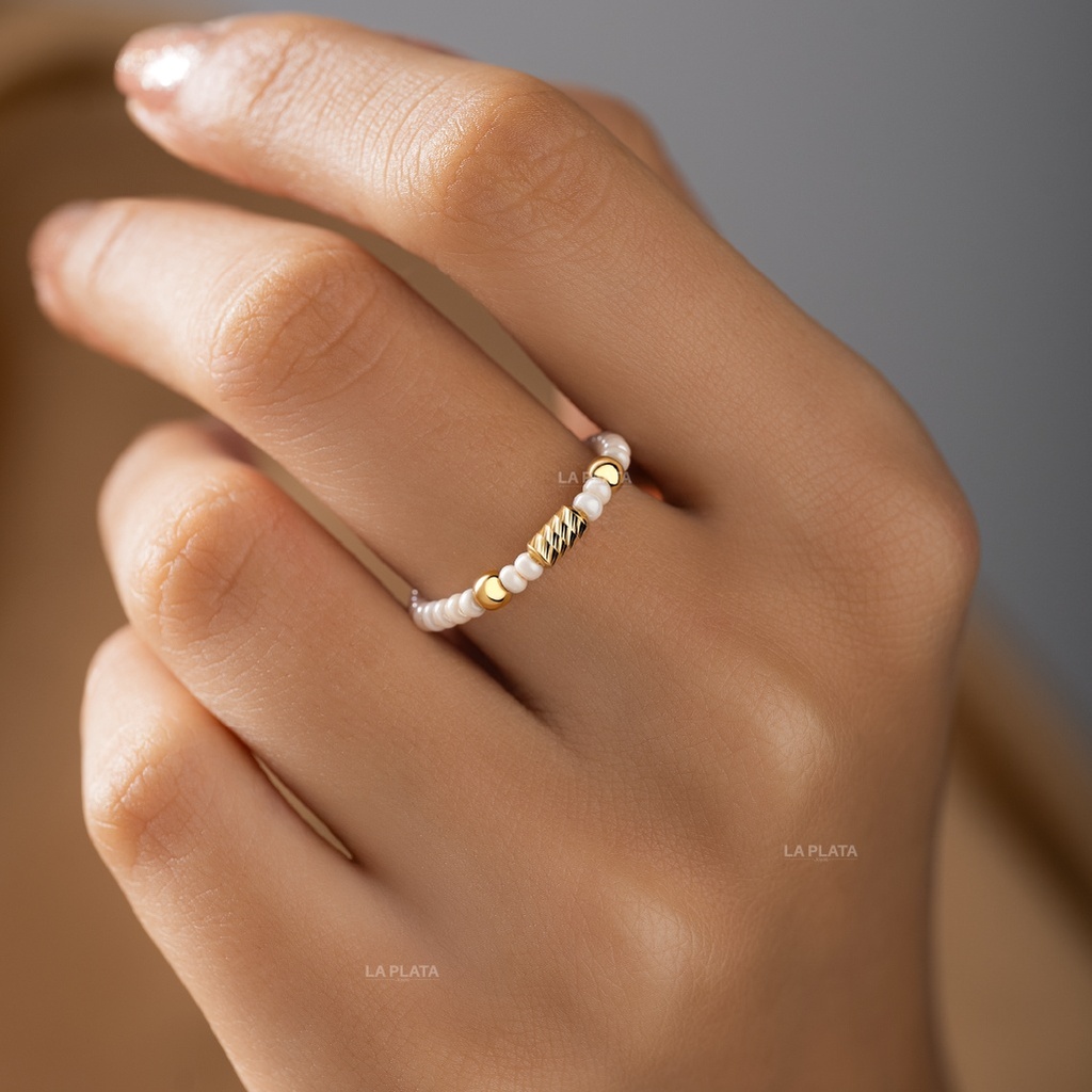 ANILLO TEJIDO ALMA DORADA