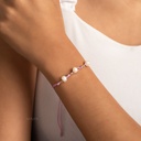 PULSERA DE HILO NUDOS BRILLANTES