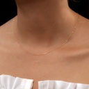 CADENA ESLABON BRILLANTE 40CM