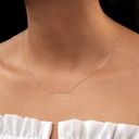 CADENA ROLON ORO BLANCO 45CM