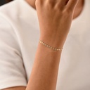 PULSERA ITALIANA PLANA DIAMANTADA