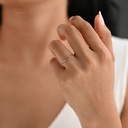 ANILLO LISO ORO BLANCO