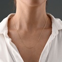 CADENA PLANA TRES OROS 50CM