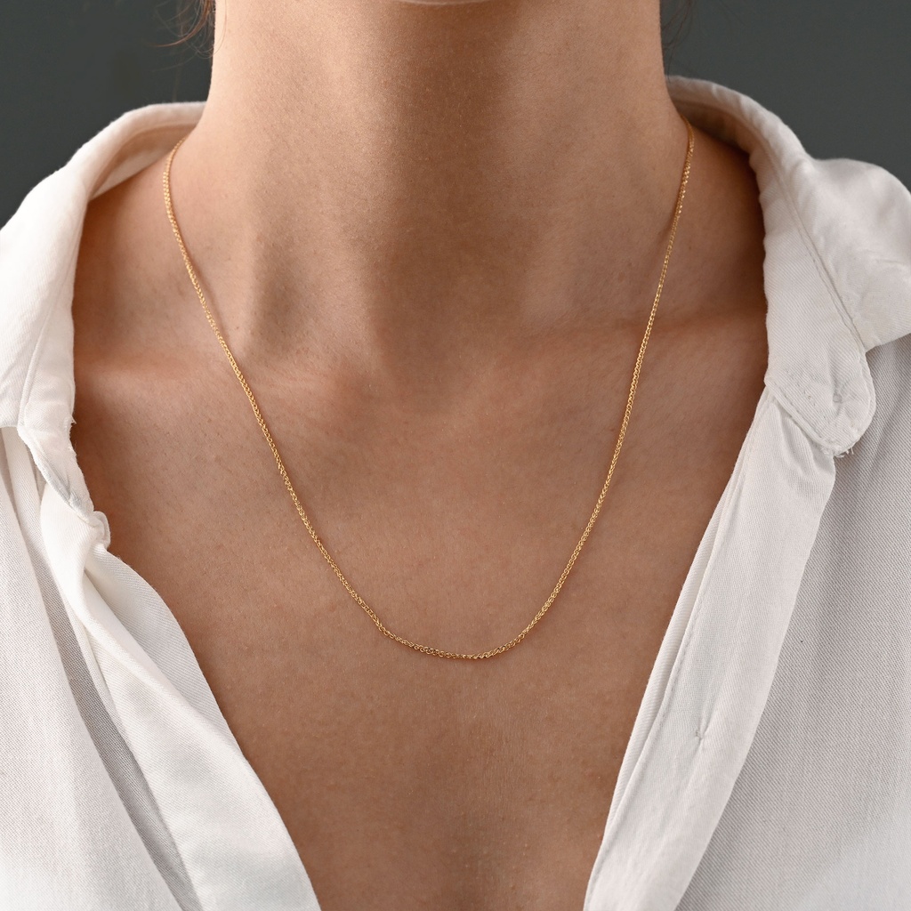 CADENA AROS ENTRELAZADOS 50CM