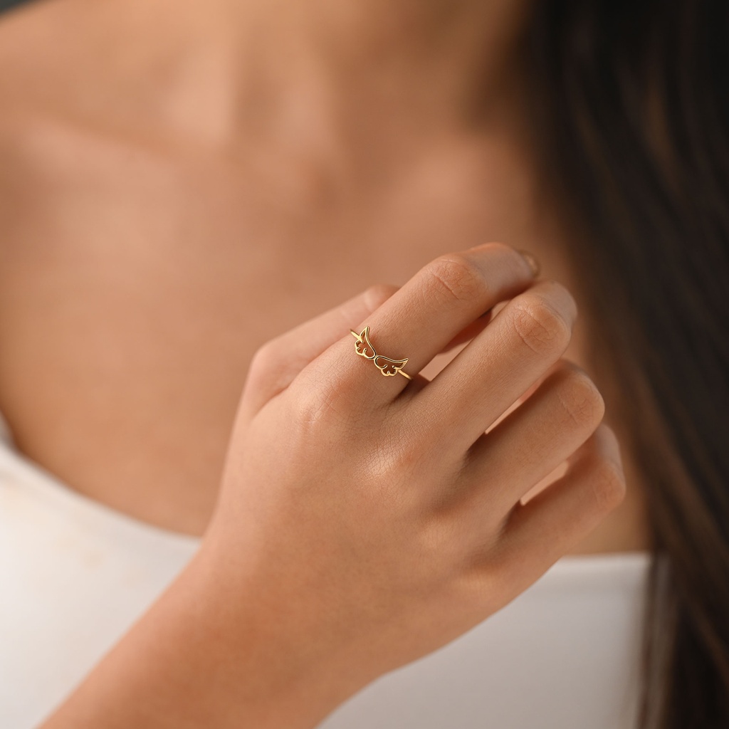 ANILLO ALAS LISAS PLANA