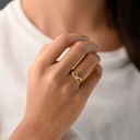 ANILLO FLOR DE LUZ RANURADO 